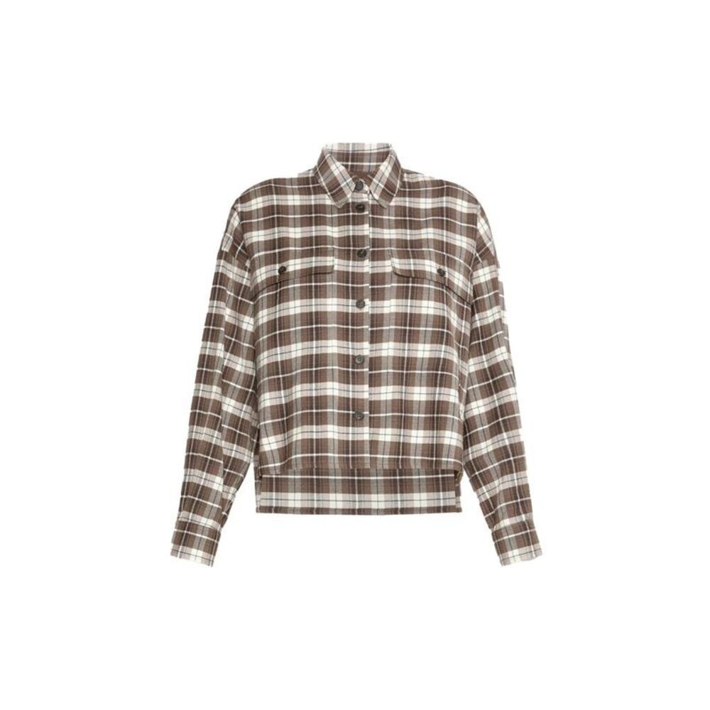 Max Mara Brown Cotton Pattern Women's Shirt